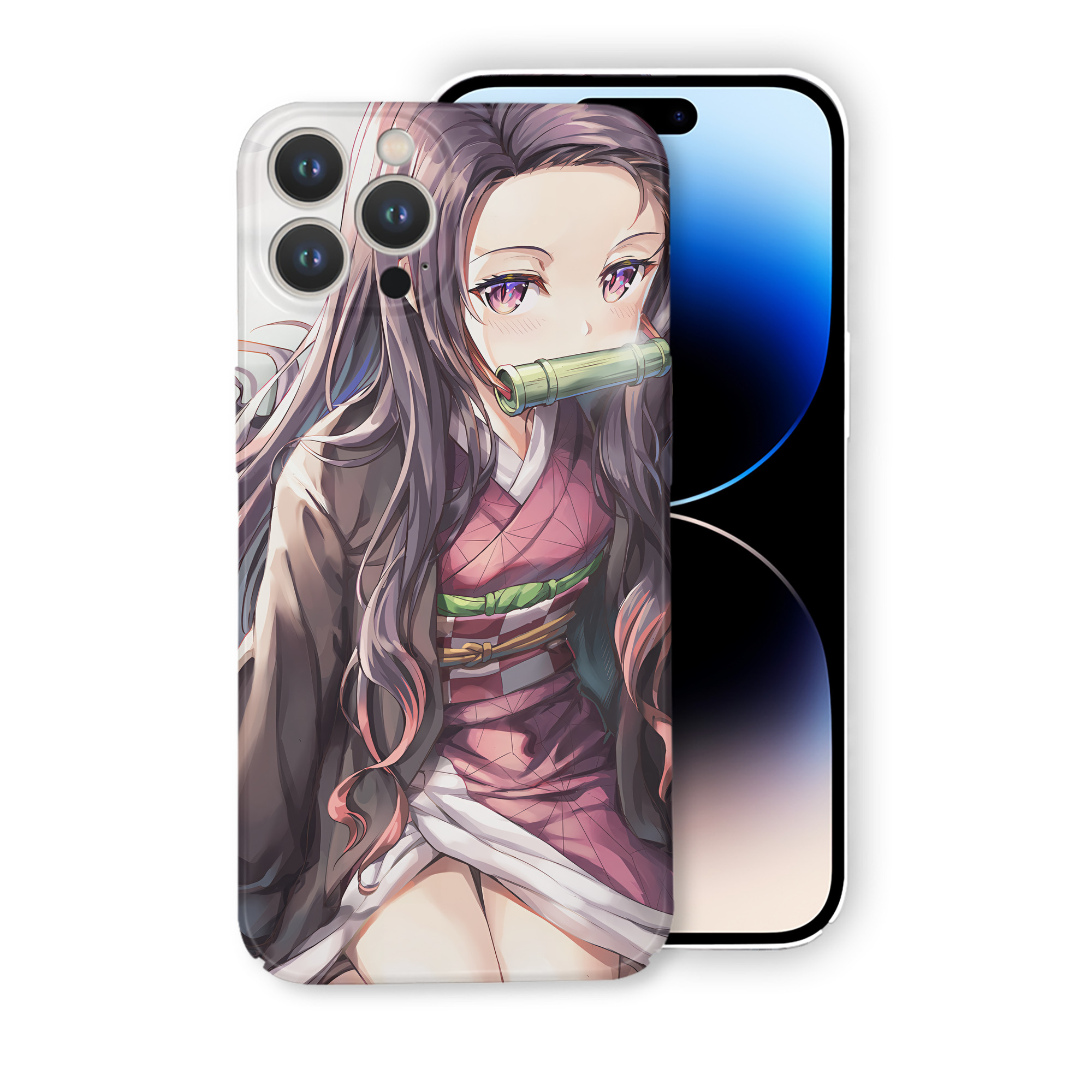 （画像用） 鬼滅の刃（きめつのやいば）竈門 禰󠄀豆子／かまど ねずこ Kamado Nezuko 【iPhone 14シリーズ対応】ハードケース